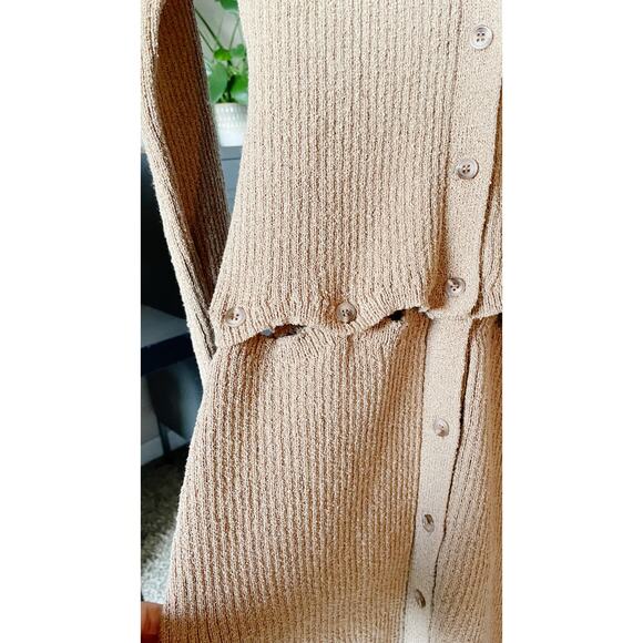 Novan Birdie Dress Oat Knit Mini Long Sleeve Dress NWT Size Large - Picture 5 of 6